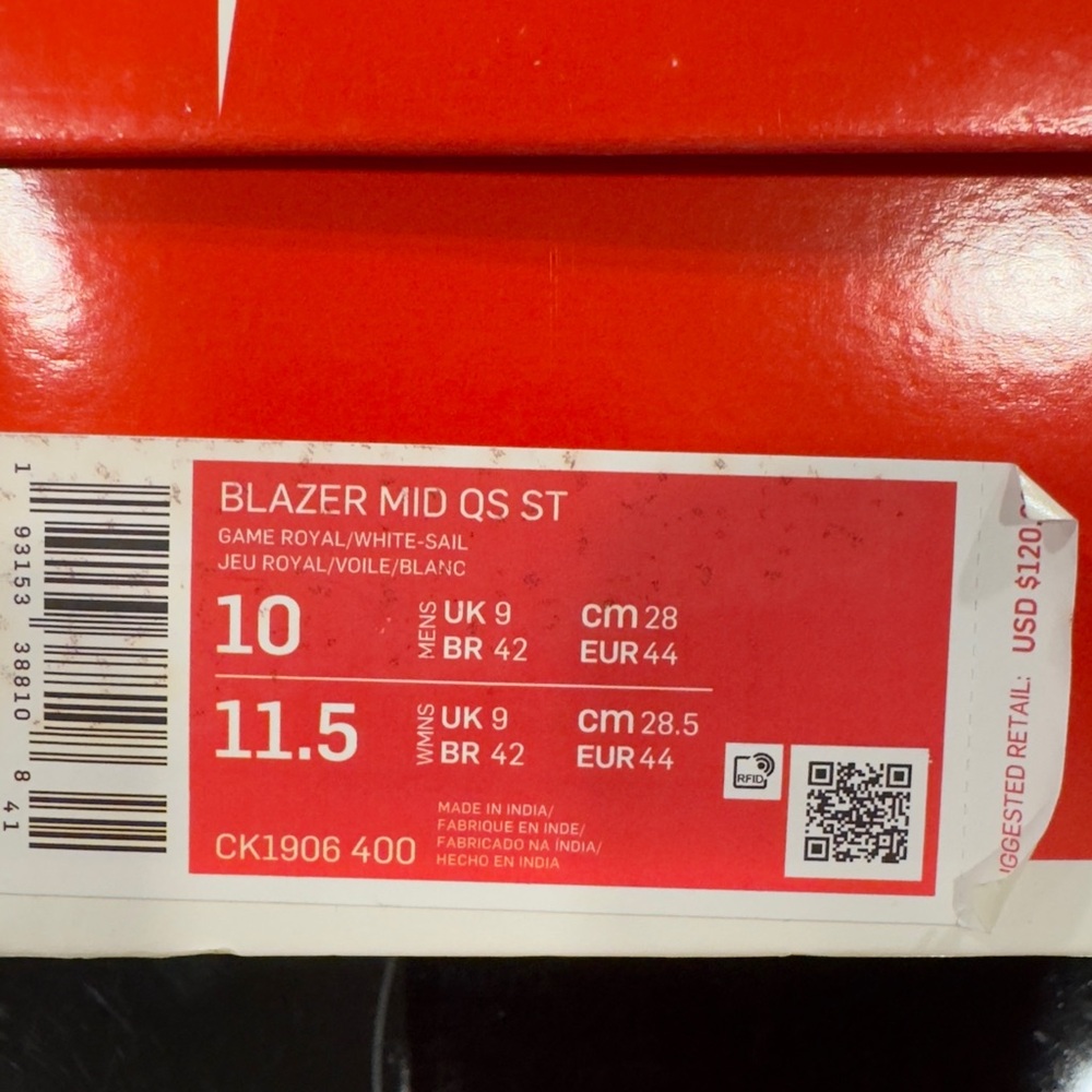 Nike Blazer size 10 Stranger Things. Brand new in the box.